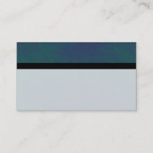 Carte De Visite Bandage de couleur - Tex vert et bleu subtil (Dos)