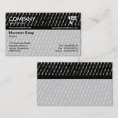 Carte De Visite Bandage de la couleur - Net foncé (Devant / Derrière)