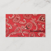 Carte De Visite Bandana rouge (Devant)