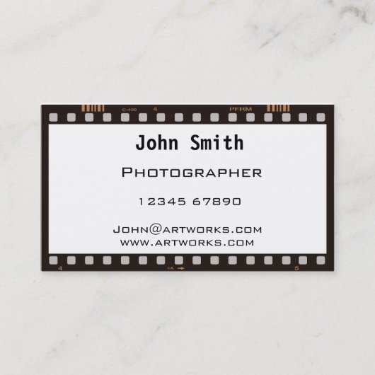 Carte De Visite Bande (Devant)