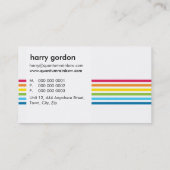 CARTE DE VISITE :: bande arc-en-ciel 1 (Dos)