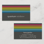 CARTE DE VISITE :: bande arc-en-ciel 1 (Devant / Derrière)