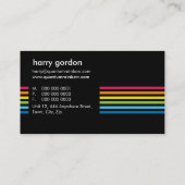 CARTE DE VISITE :: bande arc-en-ciel 6 (Dos)