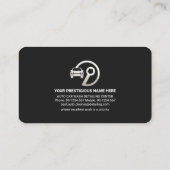 Carte De Visite Bande Argent Sur Détailleur D'Eaux Crystal (Dos)