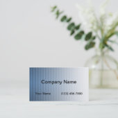 Carte De Visite Bande bleue moderne s'estompe (Debout devant)