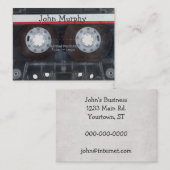 Carte De Visite Bande Cassette (Devant / Derrière)