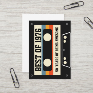 Carte De Visite Bande Cassette Rétro "Meilleur De"