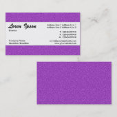 Carte De Visite Bande centrale 012 - Texture violette emboutie (Devant / Derrière)