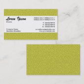 Carte De Visite Bande centrale 013 - Texture en relief jaune (Devant / Derrière)