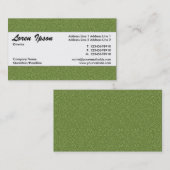 Carte De Visite Bande centrale 021 - texture de relief par vert (Devant / Derrière)