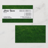 Carte De Visite Bande centrale 08 - Texture verte de la Terre (Devant / Derrière)