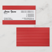 Carte De Visite Bande centrale 111 (Devant / Derrière)