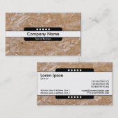 Carte De Visite Bande centrale 5 emplacements - Chipboard (Devant / Derrière)