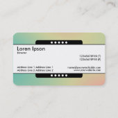 Carte De Visite Bande centrale 5 emplacements - Dégradé Y, M, B, R (Dos)