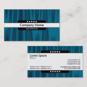 Carte De Visite Bande centrale 5 emplacements - Draperie 01 (Devant / Derrière)