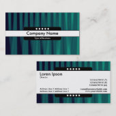 Carte De Visite Bande centrale 5 emplacements - Draperie 03 (Devant / Derrière)