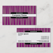 Carte De Visite Bande centrale 5 emplacements - Draperie 06 (Devant / Derrière)