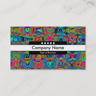 Carte De Visite Bande centrale 5 emplacements - Fractal Abstrait 1