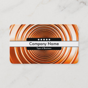 Carte De Visite Bande centrale 5 emplacements - Longue orange de p