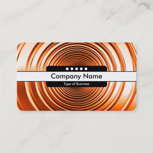 Carte De Visite Bande centrale 5 emplacements - Longue orange de p (Devant)
