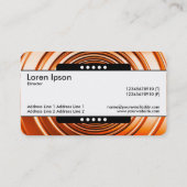 Carte De Visite Bande centrale 5 emplacements - Longue orange de p (Dos)