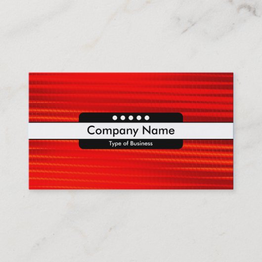 Carte De Visite Bande centrale 5 emplacements - Rouge chaud (Devant)