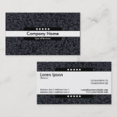 Carte De Visite Bande centrale 5 emplacements - Tapis laineux (Devant / Derrière)