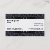 Carte De Visite Bande centrale 5 emplacements - Tapis laineux (Dos)