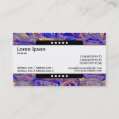 Carte De Visite Bande centrale 5 points - Abstrait fractal 061012a (Dos)