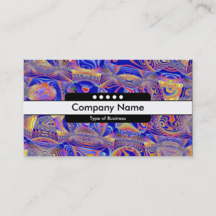 Carte De Visite Bande centrale 5 points - Abstrait fractal 061012a