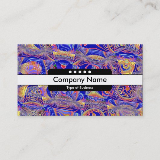 Carte De Visite Bande centrale 5 points - Abstrait fractal 061012a (Devant)