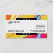 Carte De Visite Bande centrale 5 points - Abstrait fractal 061012e (Dos)