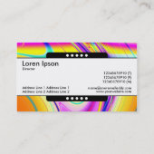 Carte De Visite Bande centrale 5 points - Abstrait fractal 061012f (Dos)