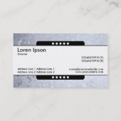 Carte De Visite Bande centrale 5 points - Bulles de savon (Dos)