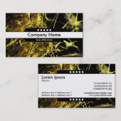 Carte De Visite Bande centrale 5 points - Flamme fractale 02 (Devant / Derrière)