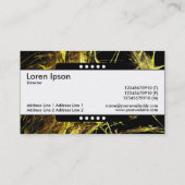 Carte De Visite Bande centrale 5 points - Flamme fractale 02 (Dos)