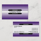 Carte De Visite Bande centrale 5 points - Horizon Glow 07 (Devant / Derrière)