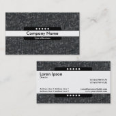 Carte De Visite Bande centrale 5 points - Laine fine 02 (Devant / Derrière)