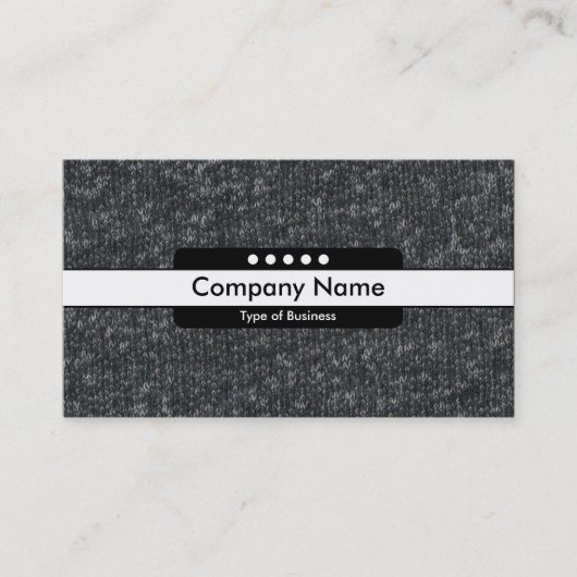 Carte De Visite Bande centrale 5 points - Laine fine 02 (Devant)