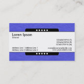 Carte De Visite Bande centrale 5 points - Royal Blue Paper Texture (Dos)