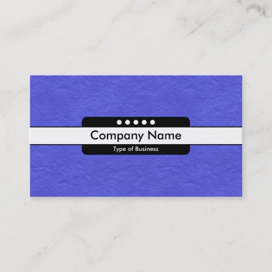Carte De Visite Bande centrale 5 points - Royal Blue Paper Texture (Devant)