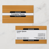 Carte De Visite Bande centrale 5 points - Texture brossée en coton (Devant / Derrière)