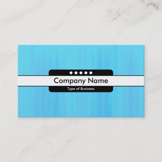 Carte De Visite Bande centrale 5 points - Texture peinte en bleu (Devant)