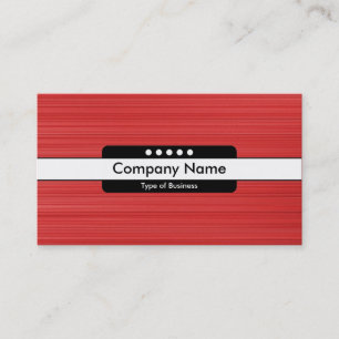 Carte De Visite Bande centrale 5 points - Texture rouge brossée