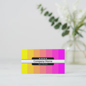 Carte De Visite Bande centrale 5 points - Transition des couleurs (Debout devant)
