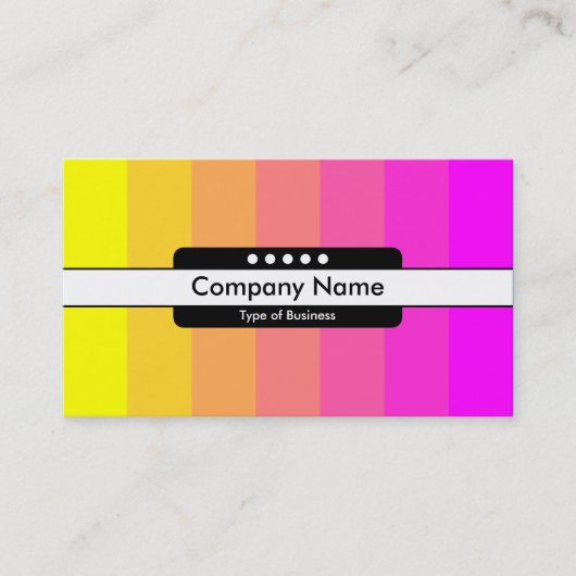 Carte De Visite Bande centrale 5 points - Transition des couleurs (Devant)