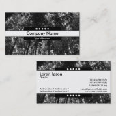 Carte De Visite Bande centrale 5 Spots - Canopée forestière 0 (Devant / Derrière)