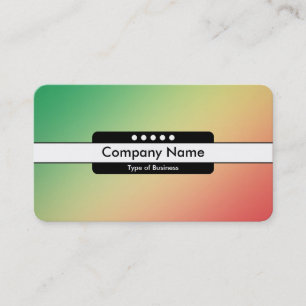 Carte De Visite Bande centrale 5 Spots - Grn, Jaune, Rouge