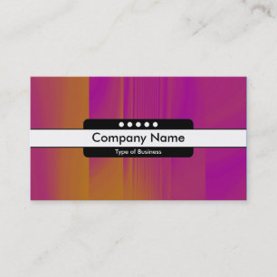 Carte De Visite Bande centrale 5 spots - Orange et Magenta Texture