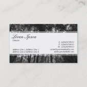 Carte De Visite Bande centrale (à bordure) - Script - Bande forest (Dos)